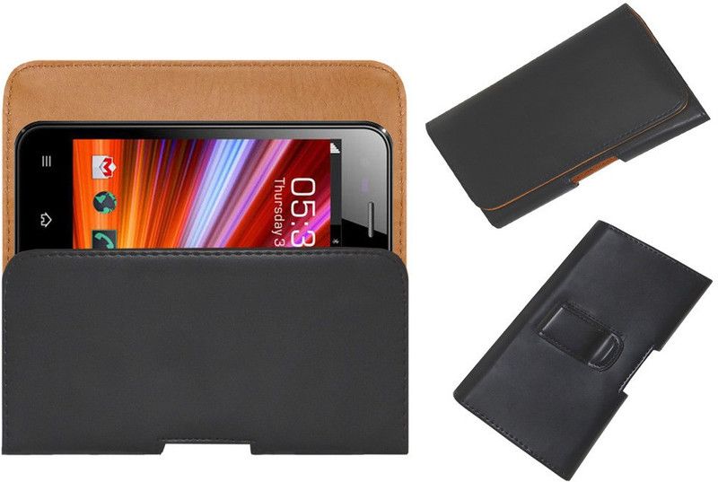 ACM Pouch for Celkon A87  (Black, Holster, Pack of: 1)