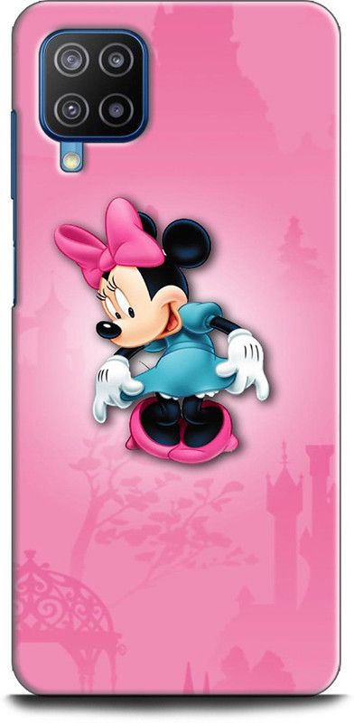 INDICRAFT Back Cover for SAMSUNG Galaxy F62 MINNIE MOUSE, FINE PINK ART, CARTOON, DISNEY  (Multicolor, Dual Protection, Pack of: 1)