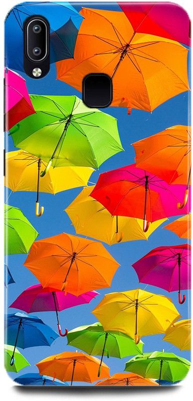 DIKRO Back Cover for Vivo Y91, 1811, FLYING, UMBRELLA, COLORFULL  (Multicolor, Hard Case, Pack of: 1)