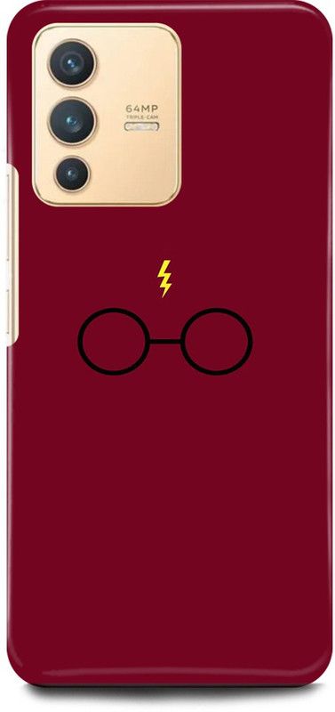 FIKORA Back Cover for Vivo V23 5G , V2130, HOGWARTS, POTTAR, THE, BOY, WHOLIVEDPHILOSOPHERSSTONE  (Red, Hard Case, Pack of: 1)