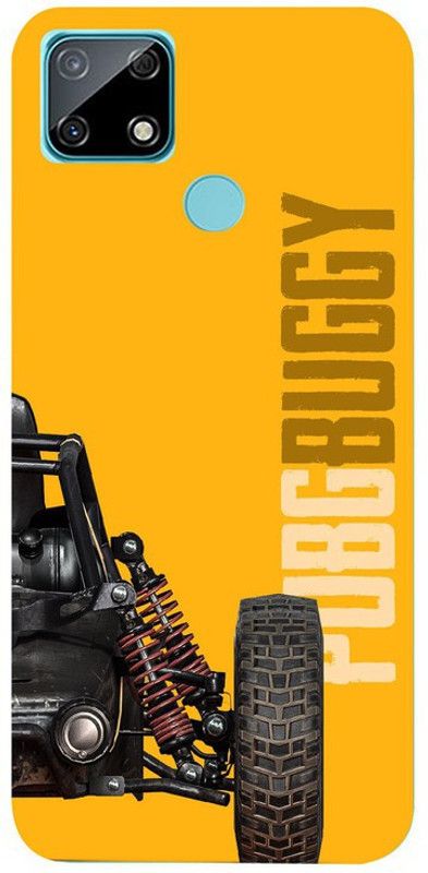 Golden Mask Back Cover for Realme Narzo 30A Pugb Buggy  (Multicolor, Waterproof, Silicon, Pack of: 1)