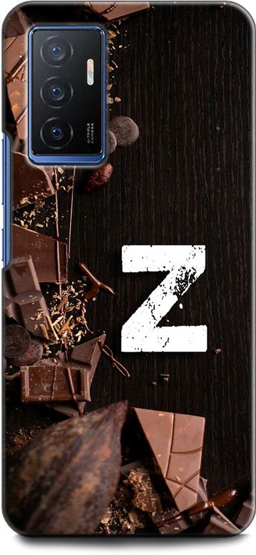 KEYCENT Back Cover for Vivo Y75 4G, V2117 Z, Z LETTER, Z NAME, CHOCOLATE , BROWN, ALPHABET  (Multicolor, Shock Proof, Pack of: 1)
