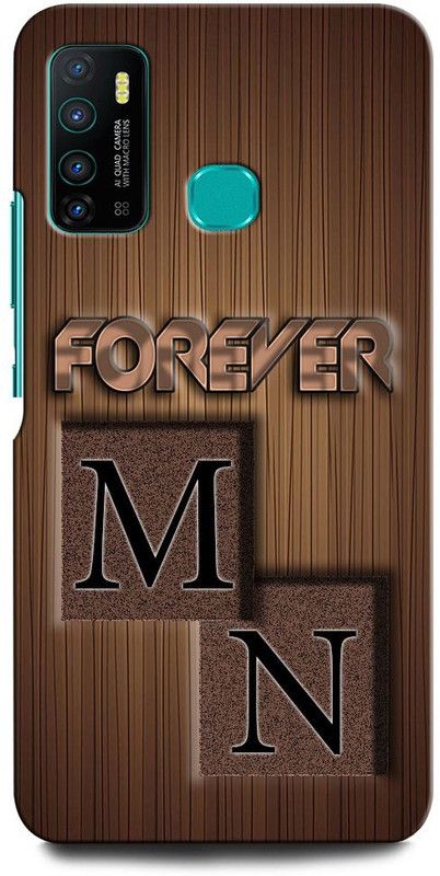 INTELLIZE Back Cover for Infinix Hot 9 MN, M LOVE N, N LOVE M, M LETTER, N LETTER, MN NAME  (Multicolor, Hard Case, Pack of: 1)