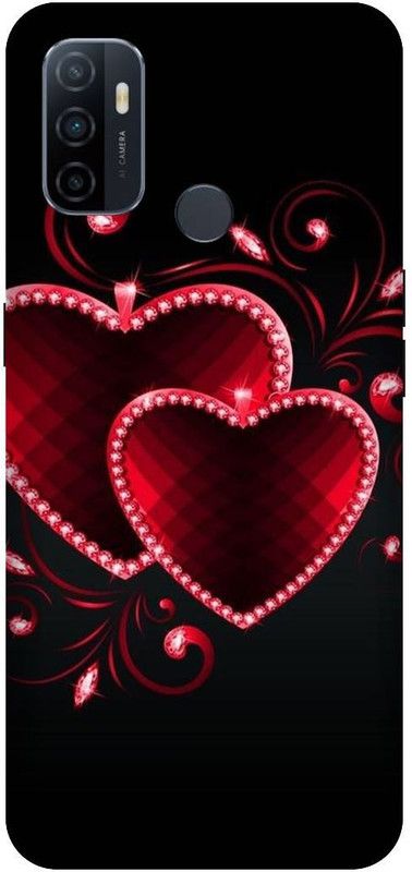 PHONE WALEY.COM Back Cover for OPPO A33 (4G) , CPH2137 ,Flower, Red Roses,Abstract,Texture,Colourful Love Couples,Printed  (Black, Hard Case, Pack of: 1)