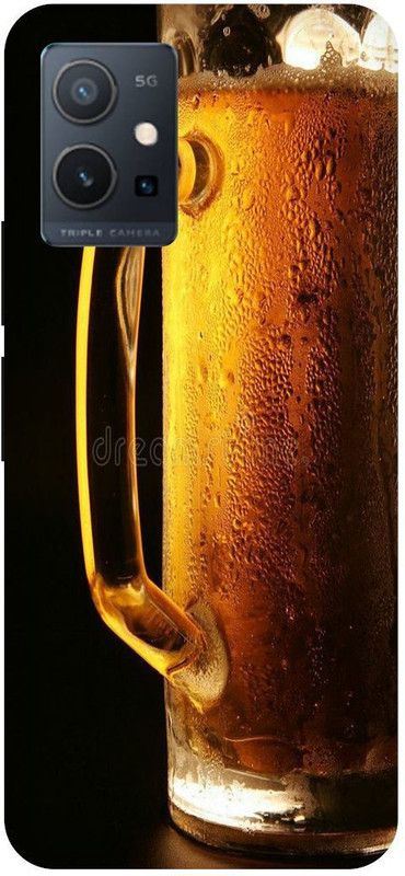 THE NARAYANA COLLECTIONS Back Cover for VIVO Y75 5G-V2142-BEER,SIGN,BOTTLE,BAD,BOYS  (Multicolor, Hard Case, Pack of: 1)