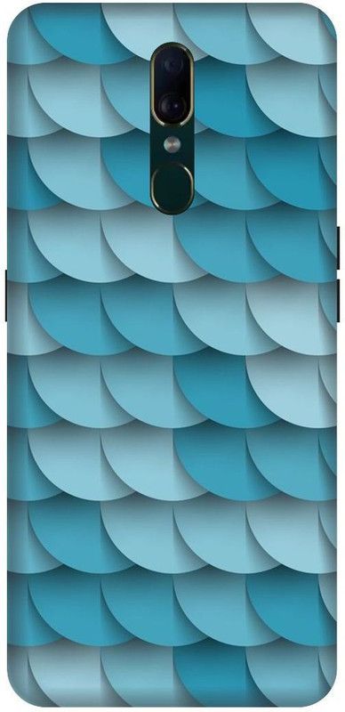 KARJUN Back Cover for OPPO F11, Sky Blue Multicolour Printed  (Multicolor, Hard Case, Pack of: 1)