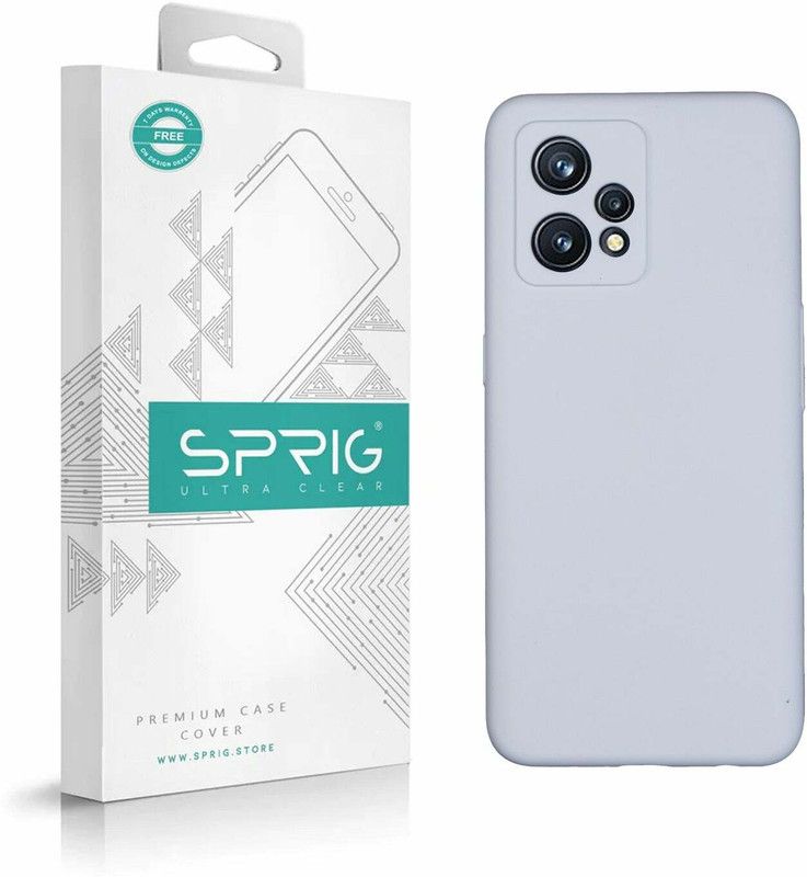 Sprig Liquid Silicone Back Cover for realme 9 Pro+, Realme 9 Pro Plus, 9 Pro Plus  (Grey, Shock Proof, Silicon, Pack of: 1)