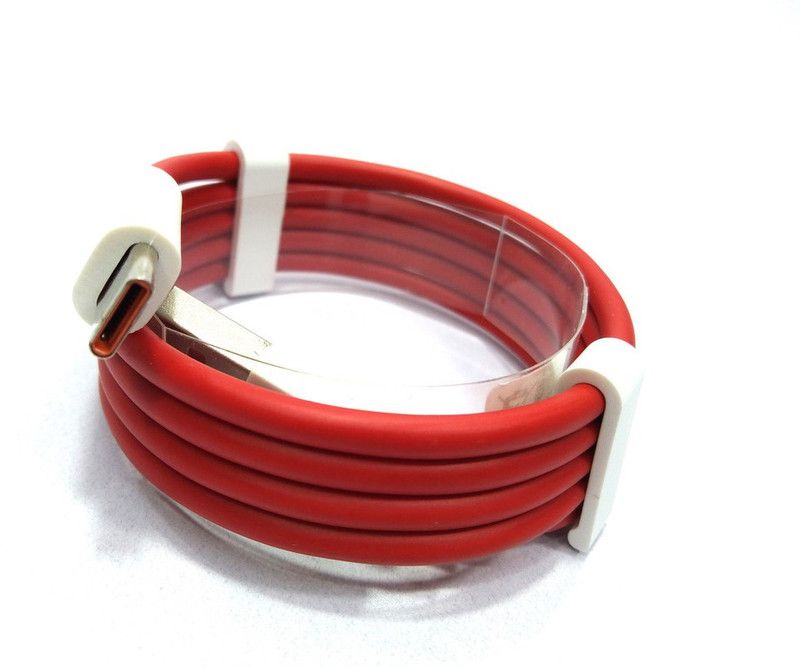 AIZIAN USB Type C Cable 6.5 A 1.00432999999996 m Copper Braiding mobile data cable fast charging type c  (Compatible with 65watt Realme Super Fast Type C Data Cable, Red, One Cable)