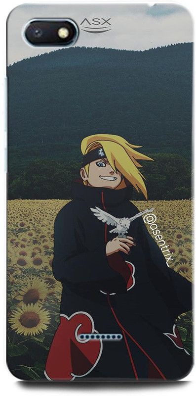 INTELLIZE Back Cover for Redmi 6A M1805C3DI DEIDARA, NARUTO, GOLU, NEON, ANIME, ANIMATION  (Multicolor, Hard Case, Pack of: 1)