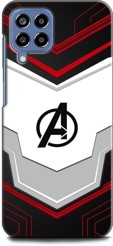 WallCraft Back Cover for SAMSUNG Galaxy M53 5G AVENGERS, AVENGERS LOGO, SIGN, MARVEL, AVENGER  (Multicolor, Dual Protection, Pack of: 1)