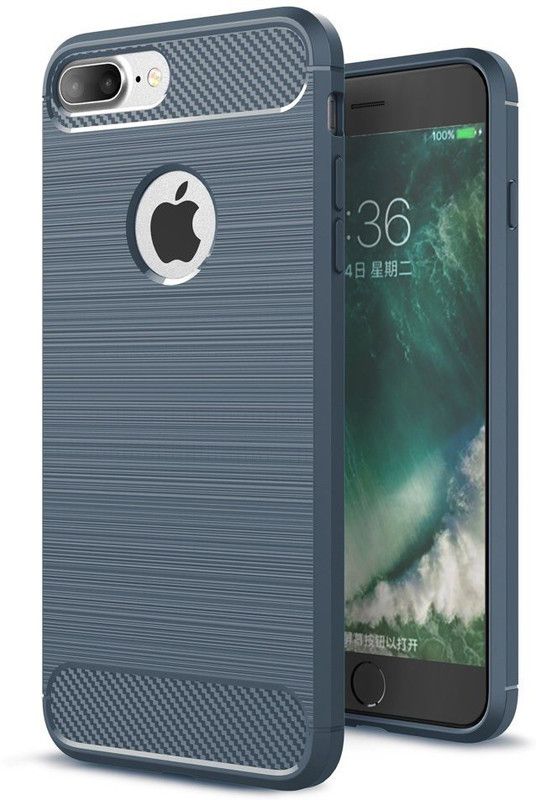 IPAKY Back Cover for Apple iPhone 7 Plus  (Blue, Shock Proof, Pack of: 1)