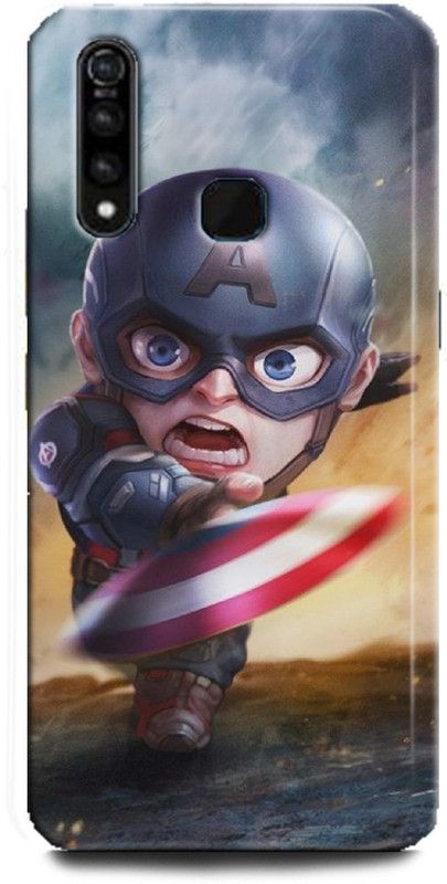 INDICRAFT Back Cover for Vivo Z1Pro, Vivo 1951, Captain America, Printed  (Multicolor, Shock Proof, Pack of: 1)