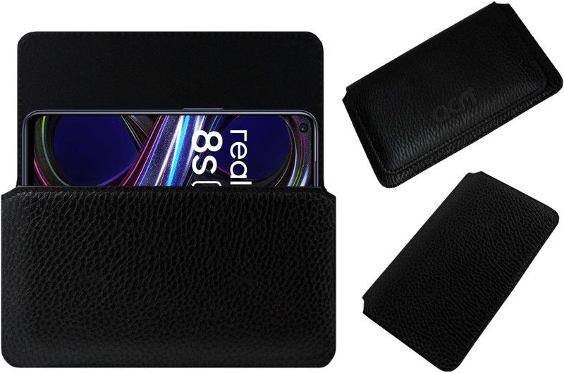 ACM Pouch for Realme 8s  (Black, Cases with Holder, Pack of: 1)
