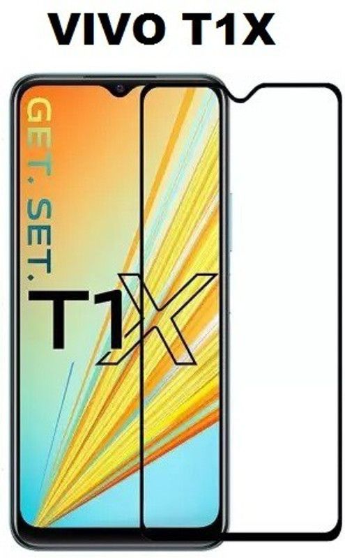 BRENZZ Edge To Edge Tempered Glass for vivo T1X  (Pack of 1)