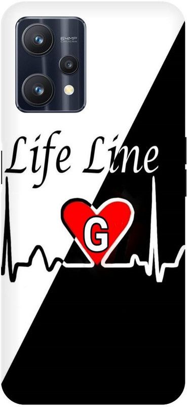 PICHKU Back Cover for REALME 9 PRO-3471-G,LATTER,ALPHABET,NAME,DESIGN,LIFE,LINE,GIRLS,BOYS,LOVE  (Black, Hard Case, Pack of: 1)