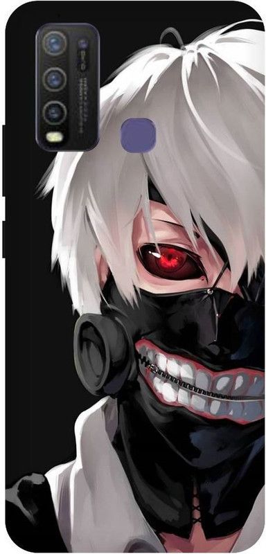 URCHIN Back Cover for Vivo Y30 Tokyo Ghoul, Keneki, Anime, Ghoul, Superpower, Heros, Skull, Dark  (Multicolor, Shock Proof, Pack of: 1)