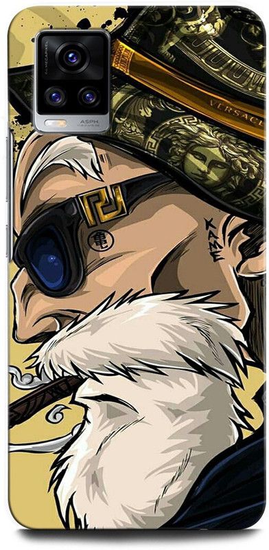 INTELLIZE Back Cover for ViVO V20 Pro 2018 MASTER ROSHI, ANAMIE, SMOKY OLD MAN, DRAGON BALL Z  (Multicolor, Hard Case, Pack of: 1)