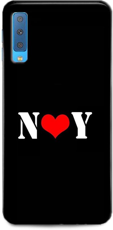 Afterglow Back Cover for SAMSUNG Galaxy A7 N Y, N LOVES Y, NAME, LETTER, ALPHABET, NY LOVE, HART  (Multicolor, Shock Proof, Pack of: 1)