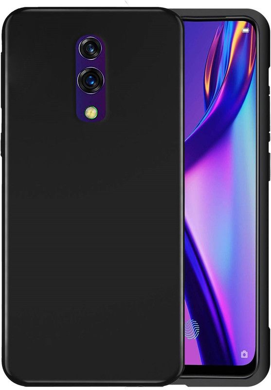 Unistuff Back Cover for OPPO K3  (Black, Grip Case, Pack of: 1)