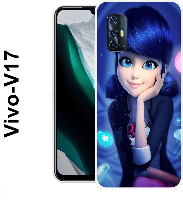 REALKING Back Cover for Vivo V17  (Multicolor, Silicon)