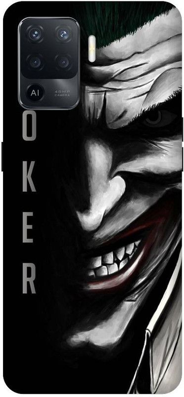 VS PRINT LINK Back Cover for OPPO F19 Pro (4G) , CPH2285 , The Joker,Batman ,Printed back cover  (White, Hard Case, Pack of: 1)