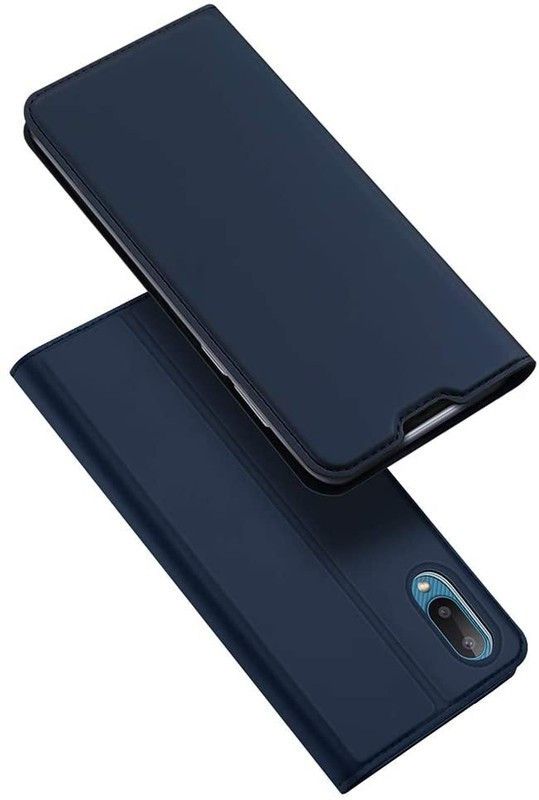 SmartPoint Flip Cover for Samsung Galaxy A02  (Blue, Shock Proof, Pack of: 1)
