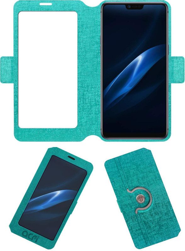 ACM Flip Cover for Oppo R15 Pro  (Blue, Cases with Holder, Pack of: 1)