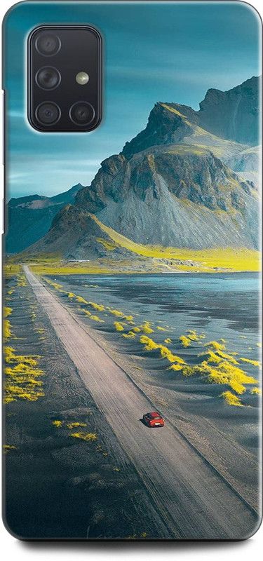 Afterglow Back Cover for SAMSUNG Galaxy A51 LONG ROAD, BLUE SKY, CAR, MOUNTAIN, NATURE, ROAD, SKY  (Multicolor, Shock Proof)