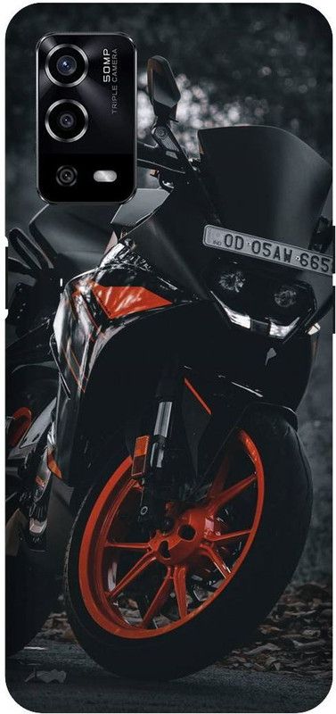 UMPRINT Back Cover for Oppo A55/CPH2325, KTM Sports Bike Printed Back Cover  (Multicolor, Hard Case, Pack of: 1)