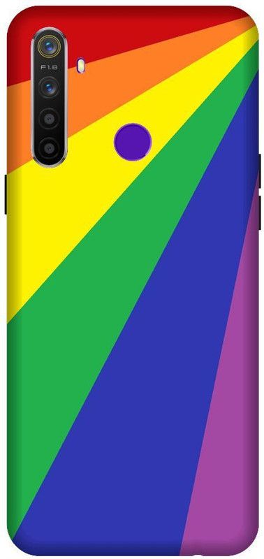 Vinsmoke Back Cover for Realme 5 Pro Rainbow, Rainbow Cover, Rainbow Colour  (Multicolor, Shock Proof, Pack of: 1)