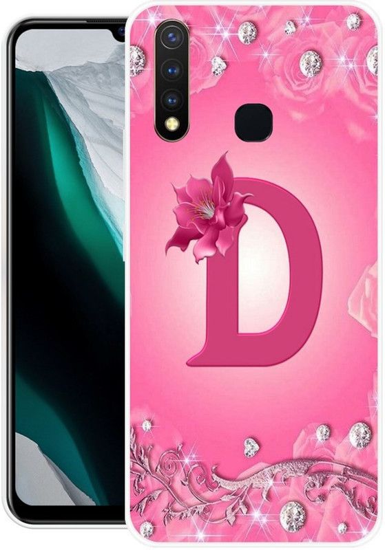 DESILOVE Back Cover for Vivo Y19, Vivo U20  (Pink, Grip Case, Silicon, Pack of: 1)