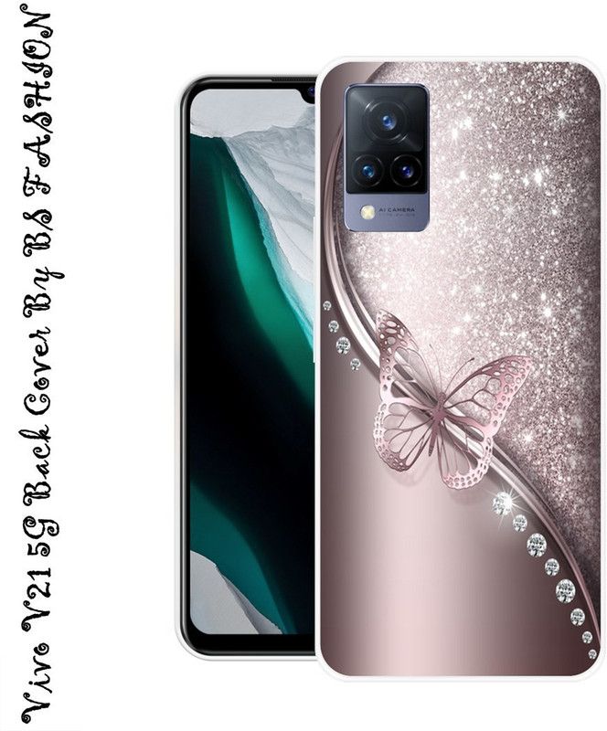 BSRAJ Back Cover for ViVO V21 5G  (Multicolor, Grip Case, Silicon)