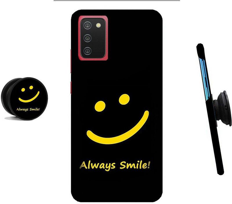 SPBR Back Cover for Samsung Galaxy A03s, Samsung Galaxy A02s, Samsung Galaxy M02s, Samsung Galaxy F02s  (Black, Yellow, Cases with Holder)