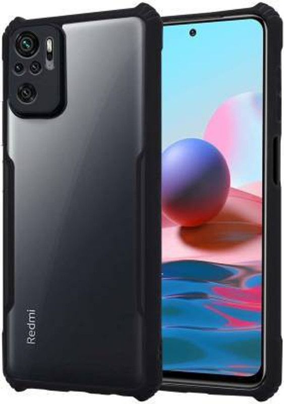 Chaseit Back Cover for Mi Redmi Note 10S  (Black, Shock Proof)