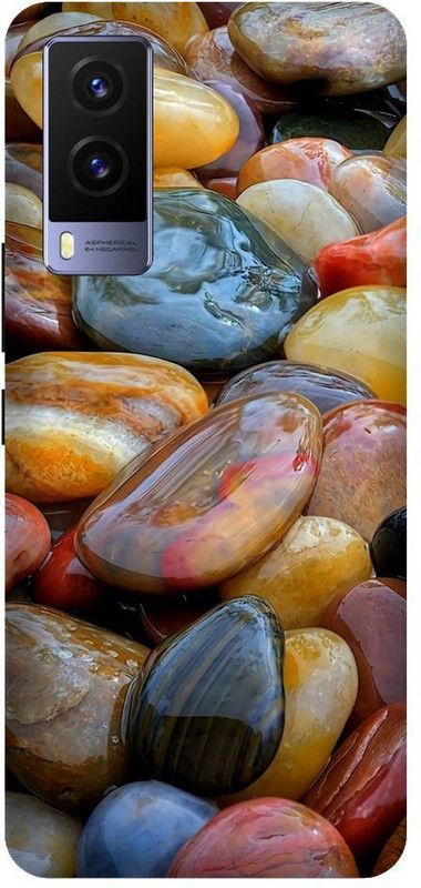 BYXIS Back Cover for Vivo V21E stones, water, colourfull stones, natural  (Multicolor, Shock Proof, Pack of: 1)