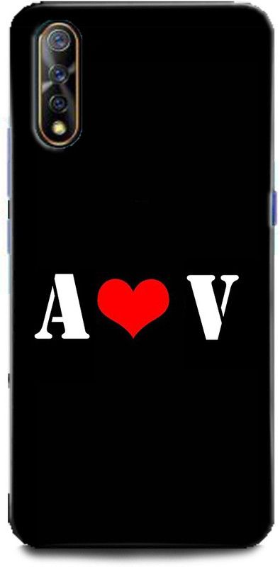Afterglow Back Cover for Vivo Z1x A V, A LOVES V, NAME, LETTER, ALPHABET, AV LOVE, HART  (Multicolor, Shock Proof, Pack of: 1)