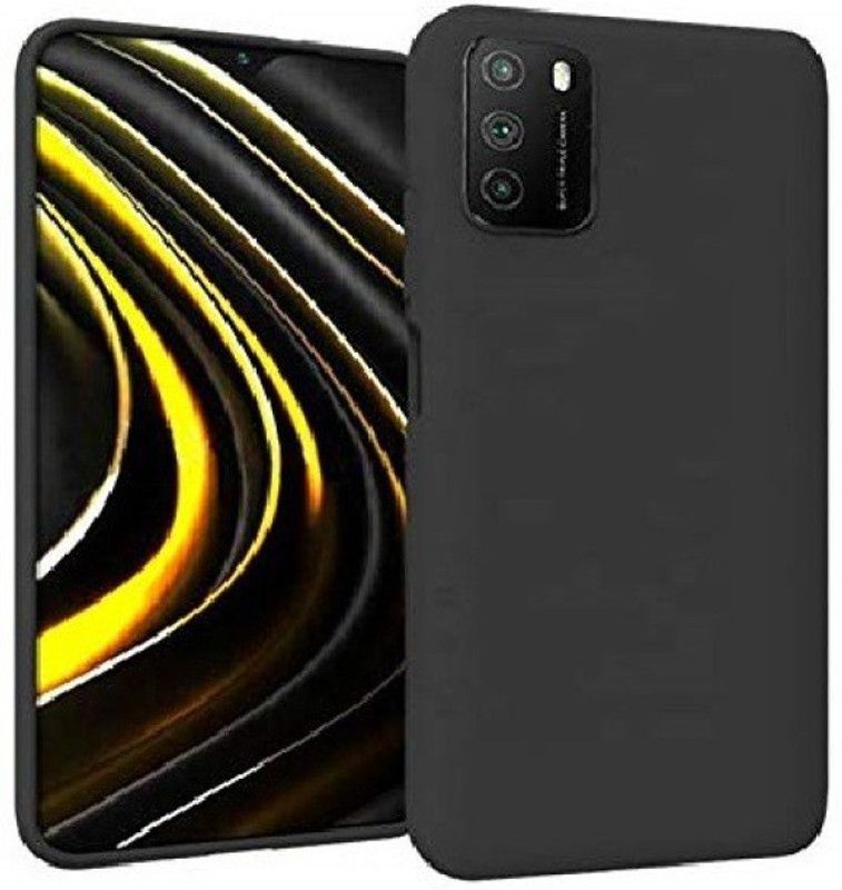 Chemforce Back Cover for POCO M3  (Black, Flexible, Pack of: 1)