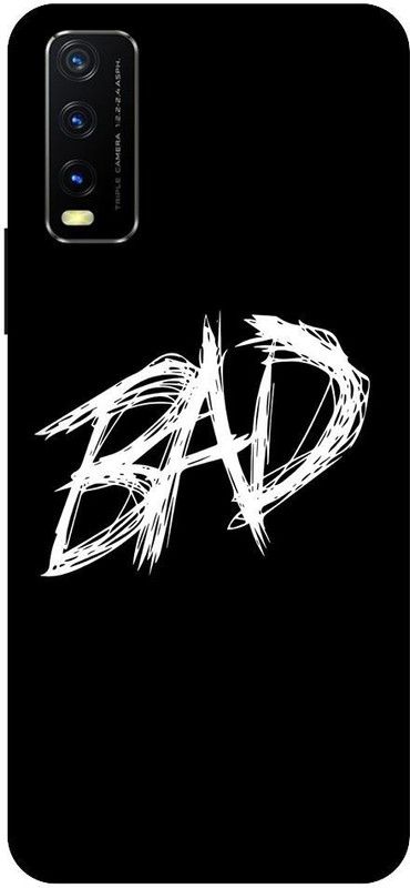 URCHIN Back Cover for Vivo Y20i Bad Boy, Black and white, attitude, Cool, Style  (Multicolor, Shock Proof, Pack of: 1)