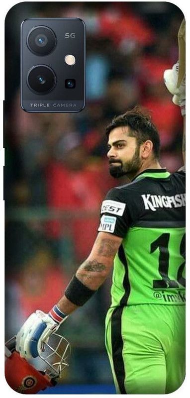 VS PRINT LINK Back Cover for VIVO T1 (5G) , V2141 ,Kohli,MS Dhoni,rohit sharma , Printed  (Green, Hard Case, Pack of: 1)