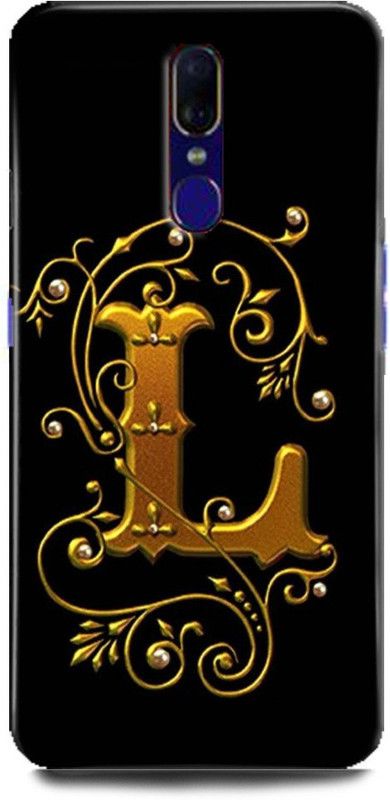 FIKORA Back Cover for OPPO F11/CPH1911 L LETTER PRINTED  (Multicolor, Hard Case, Pack of: 1)