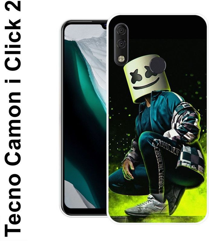 REALKING Back Cover for Tecno Camon I Click 2  (Multicolor, Silicon)