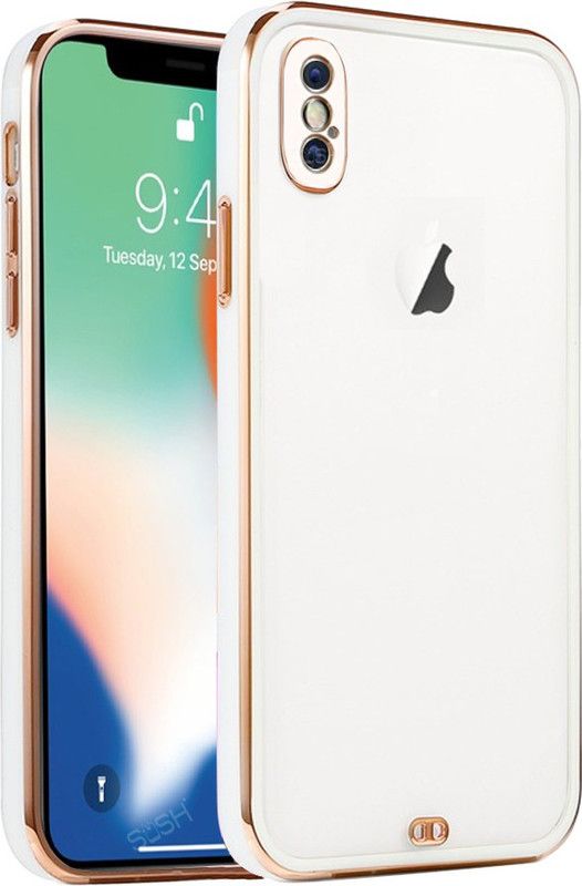 Qcase Back Cover for Apple iPhone XS Max  (White, Camera Bump Protector, Silicon, Pack of: 1)