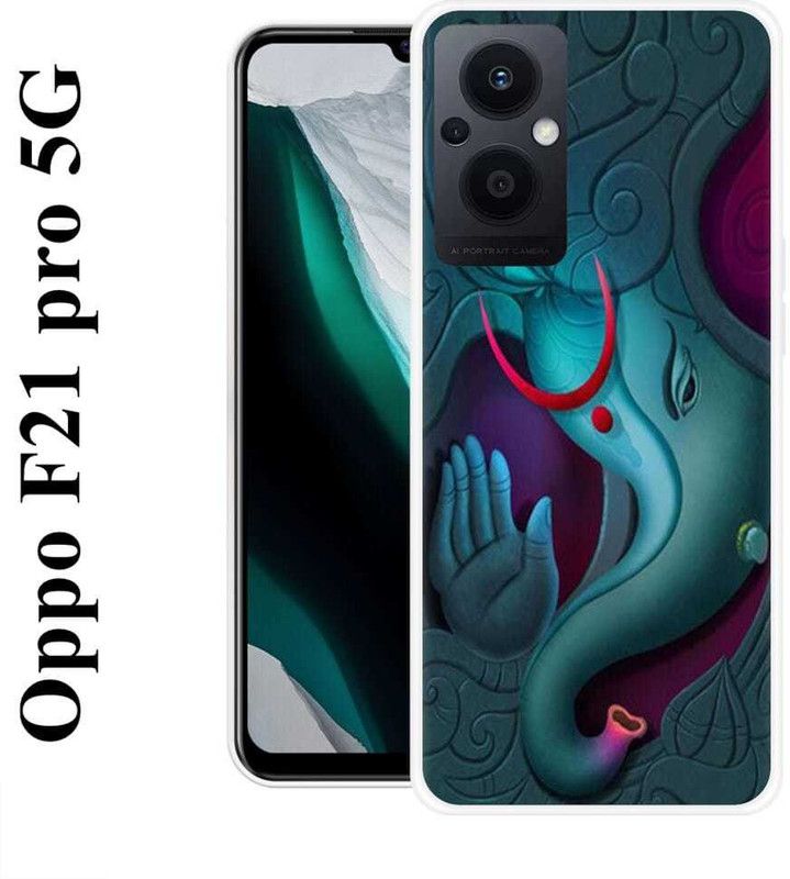 PAYSTORE Back Cover for Oppo F21 pro 5G  (Blue, Purple, Silicon, Pack of: 1)