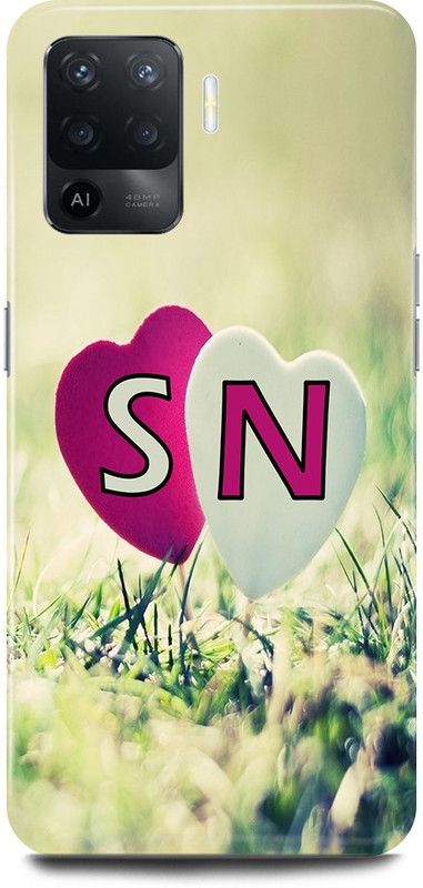 JUGGA Back Cover for Oppo A94, CPH2203, S LOVES N NAME,S NAME, N LETTER, ALPHABET,S LOVE N NAME  (Green, Hard Case, Pack of: 1)