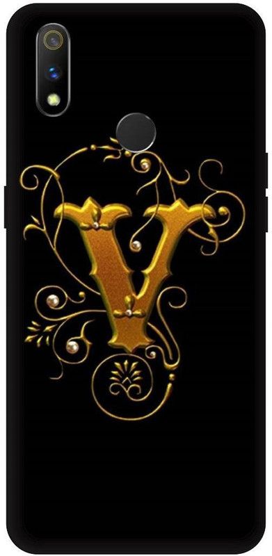 THE NARAYANA COLLECTIONS Back Cover for REALME 3 PRO- RMX1851-V,ALPHABET,NAME,LATTER,LOVE  (Multicolor, Hard Case, Pack of: 1)