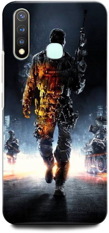 ORBIQE Back Cover for Vivo U20 ARMY, TXTURE, ARMY UNIFORM, MILITARY, COMO, COMOFLAGE  (Multicolor, Hard Case, Pack of: 1)