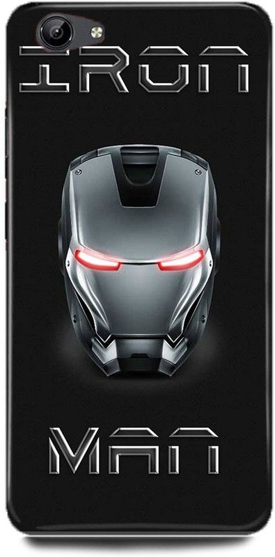 FUGGA Back Cover for vivo Y53, 1606, I, LOVE, 3000, IRON, MAN, SUPER, HERO, AVENGER  (Silver, Hard Case, Pack of: 1)