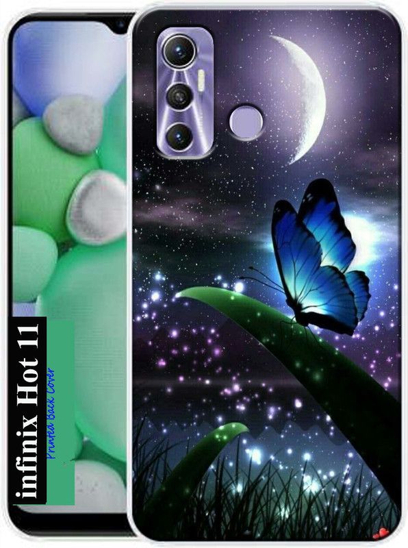 MORITZ Back Cover for Infinix Hot 11  (Multicolor, Dual Protection, Silicon, Pack of: 1)