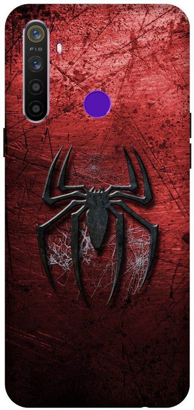 SSMORYA Back Cover for Realme 5, Realme 5s, Realme 5i ( Spider) Printed Back Cover  (Multicolor, Waterproof, Pack of: 1)