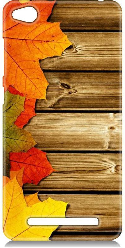 Smutty Back Cover for Mi Redmi 4A - Maple Leaves Print  (Multicolor, Hard Case, Pack of: 1)